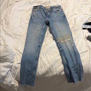 We The Free Blue Straight Leg Jeans